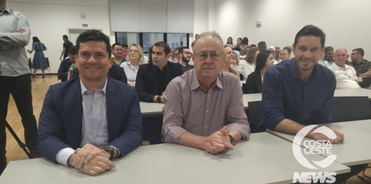 Ex-Juiz Sérgio Moro visita Frimesa e anuncia que é pré-candidato sem ainda definir o cargo