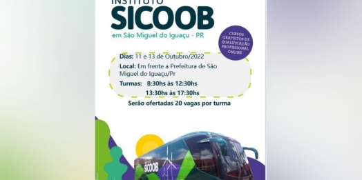 Expresso Instituto SICOOB está em São Miguel no mês de outubro