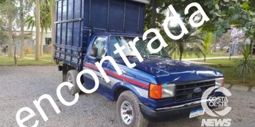 F-1000 furtada em Diamante do Oeste é recuperada