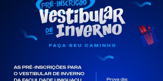 Faculdade UNIGUAÇU abre inscrições para o Pré Vestibular de Inverno com sorteios e descontos especiais nas mensalidades