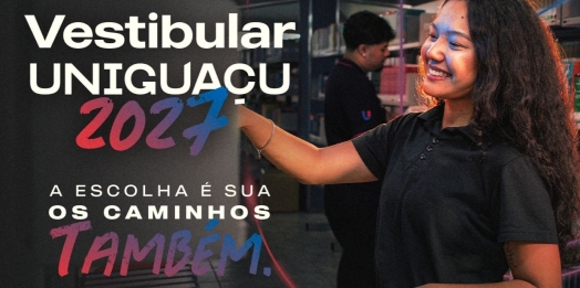 Faculdade UNIGUAÇU abre inscrições para o Vestibular de Verão 2027
