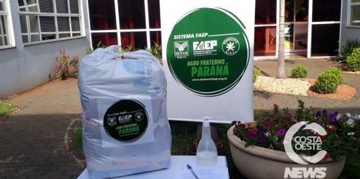 Faep e Sindicato Rural de Medianeira distribuem cestas básicas