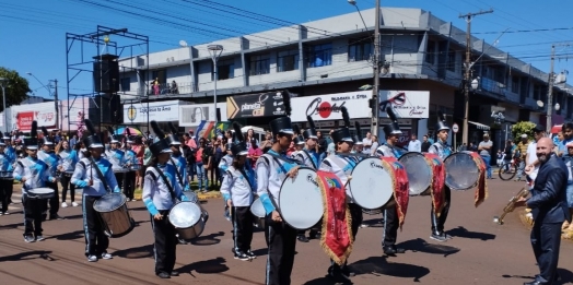 Fanfarra Municipal representa Itaipulândia em Ubiratã