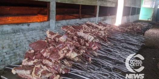 Festa do Colono é comemorada com aproximadamente 600kg de carne em Santa Rosa do Ocoy