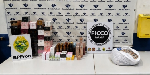 FICCO/PR prende três pessoas com mercadorias contrabandeadas em Cascavel