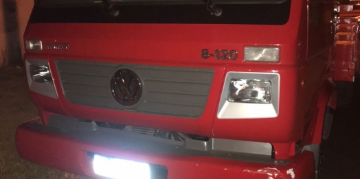 Forças de segurança recuperam caminhão furtado  em Santa Helena