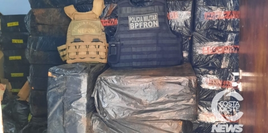 Forças policiais estouram depósito de contrabando em Itaipulândia