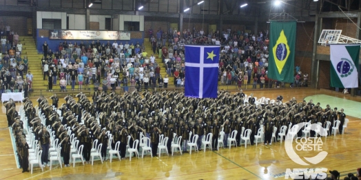 Formatura do PROERD reúne alunos, famílias e autoridades em Santa Helena