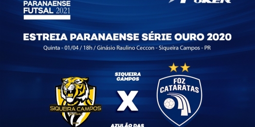 Foz Cataratas estreia no Paranaense Série Ouro nesta quinta, 01