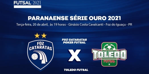 Foz Cataratas Poker Futsal joga contra o Toledo nesta terça