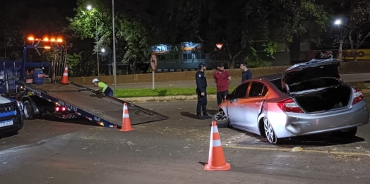 GM de São Miguel do Iguaçu presta apoio a condutor e passageiro após colisão na BR 277