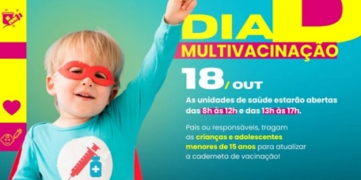 Governo Municipal de São Miguel do Iguaçu vai realizar Dia D de multivacinação para crianças e adolescentes