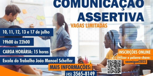 Governo Municipal e Senac abrem inscrições para curso de Comunicação Assertiva