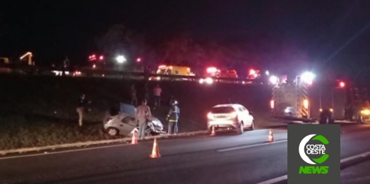 Grave acidente com óbito é registrado na BR-277 em Medianeira
