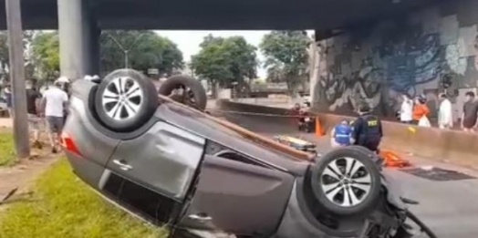 Grave acidente deixa uma criança e duas mulheres feridas em Foz do Iguaçu