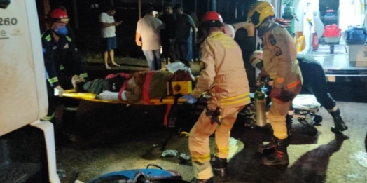 Grave acidente é registrado na PR 488 em Santa Helena