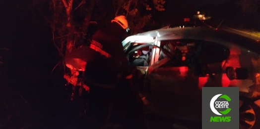 Grave acidente envolvendo três veículos na PR 495 em Medianeira