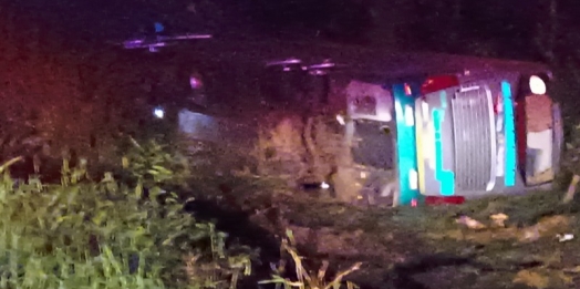 Gravíssimo acidente com ônibus é registrado na BR-163 entre Marechal e Mercedes