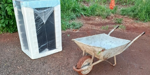 Guarda Municipal localiza fogão novo abandonado em região de mata em São Miguel do Iguaçu