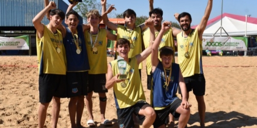 Handebol de praia de São Miguel é campeão da 2ª etapa do Circuito Paranaense