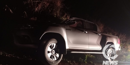Hillux levada em assalto é recuperada em Diamante D