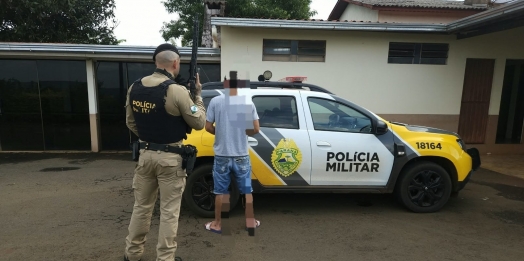 Homem com 17 processos é preso pela PM na área rural de Missal