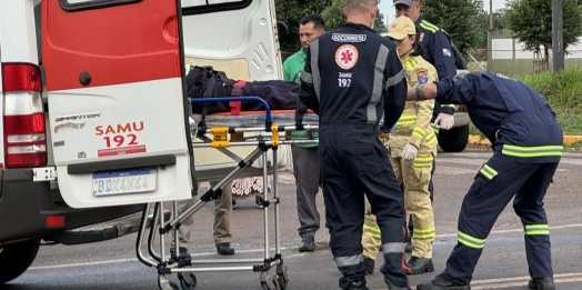 Homem é atropelado e veículo foge do local em Santa Helena