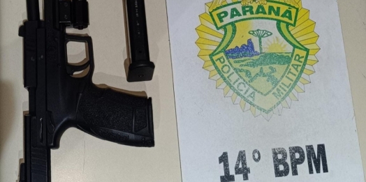 Homem é detido por porte ilegal de arma de fogo após disparos no Centro de Medianeira