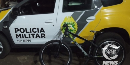 Homem é preso em flagrante furtando bicicleta no centro de Santa Helena