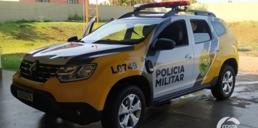 Homem é preso após agredir mulher e tentar botar fogo em moto no interior de Santa Helena