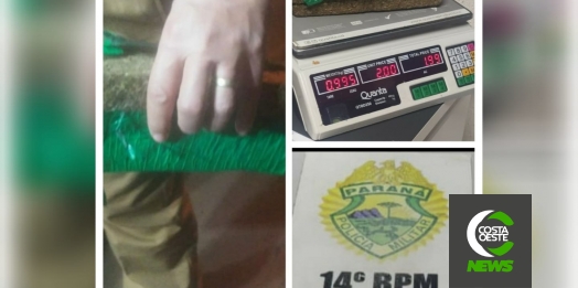 Homem é preso com maconha pela PM de Itaipulândia