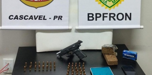 Homem é preso por tráfico de drogas e posse ilegal de arma de fogo em Santa Helena