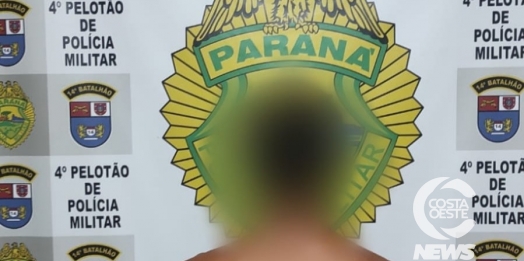 Polícia Militar recupera objetos furtados e prende autor em Santa Terezinha de Itaipu