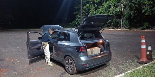 Homem tenta fugir da abordagem da PRF e é preso com 185 quilos de maconha em Santa Terezinha de Itaipu