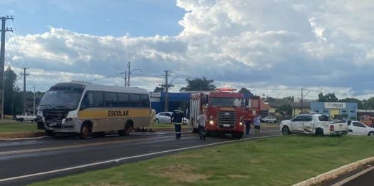 Idoso fica ferido em acidente no trevo de acesso à Santa Helena