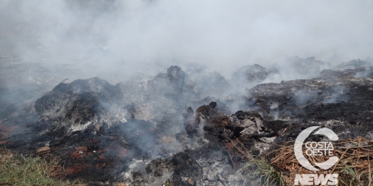 Incêndio atinge horto municipal em São Miguel do Iguaçu