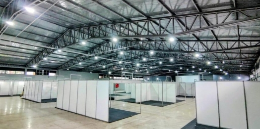 Inicia montagem de estruturas para a Expo Santa Helena 2025