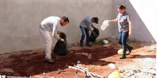 Integrantes da Administração, lideranças empresariais, religiosas e comunitárias continuam campanha contra dengue em Santa Helena