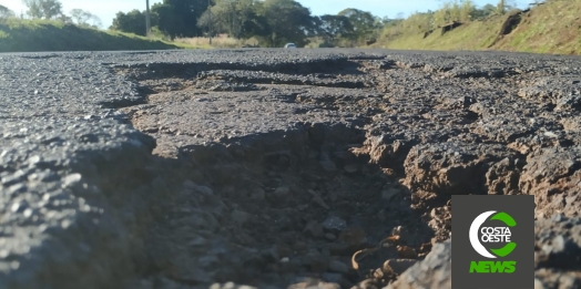 Internauta reclama de péssimas condições de rodovia que liga Missal a São Miguel do Iguaçu