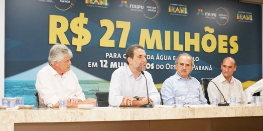 Itaipu assina convênio de R$ 29 milhões com 12 municípios do Oeste do Paraná