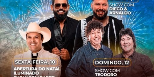 Itaipulândia celebra 31 anos com shows, eventos e Natal Iluminado