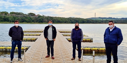 Itaipulândia recebe a visita dos Secretários de Indústria e Comércio e Planejamento de STI