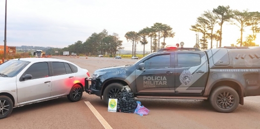 Jovem de 19 anos é detido pelo BPFRON transportando drogas em São Miguel do Iguaçu