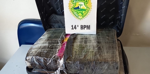 Jovem é apreendido com mais de 25 kg de maconha ao lado da rodoviária de Medianeira