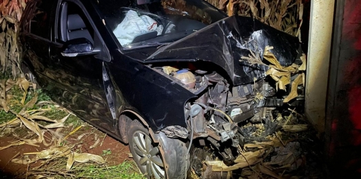 Jovem fica ferido em acidente na rodovia PR 495, em Missal