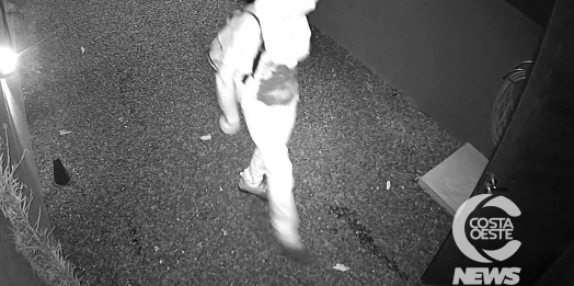 Ladrão furta pertences de residência durante a madrugada em Missal (vídeo)