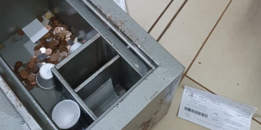 Ladrões arrombam cofre e levam diversos produtos de auto posto em Entre Rios do Oeste
