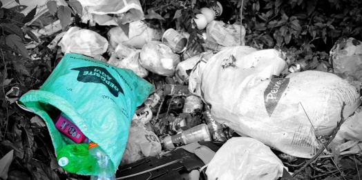 Lixo é descartado irregularmente em rio e margens de estradas em Itaipulândia