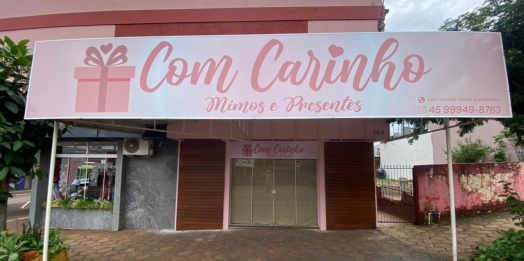 Loja Com Carinho Mimos e Presentes inaugura nesta quarta-feira (19) em São Miguel do Iguaçu