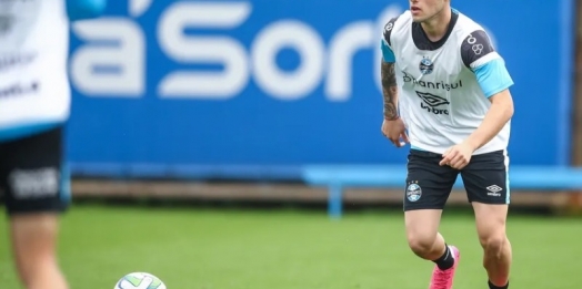 Lucas Besozzi é novidade entre os relacionados e pode estrear pelo Grêmio diante do Vasco